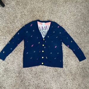 Disney Half Note Jazz Club Cardigan – Music Note Knit Sweater XXL